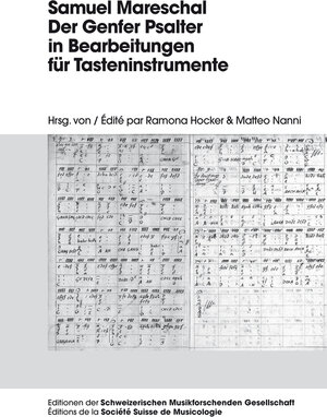 Buchcover Samuel Mareschal – Der Genfer Psalter in Bearbeitungen für Tasteninstrumente  | EAN 9783035108392 | ISBN 3-0351-0839-0 | ISBN 978-3-0351-0839-2