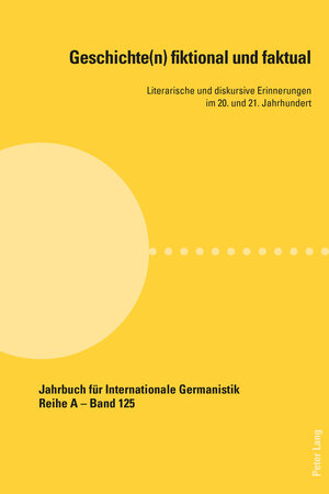 Buchcover Geschichte(n) fiktional und faktual  | EAN 9783035109375 | ISBN 3-0351-0937-0 | ISBN 978-3-0351-0937-5