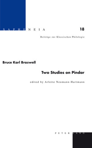 Buchcover Two Studies on Pindar  | EAN 9783035193299 | ISBN 3-0351-9329-0 | ISBN 978-3-0351-9329-9