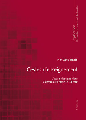 Buchcover Gestes d’enseignement | Pier Carlo Bocchi | EAN 9783035203257 | ISBN 3-0352-0325-3 | ISBN 978-3-0352-0325-7