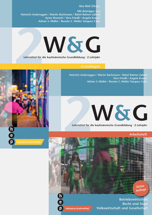 Buchcover W&G 2 (Print inkl. eLehrmittel) | Alex Bieli | EAN 9783035514520 | ISBN 3-0355-1452-6 | ISBN 978-3-0355-1452-0