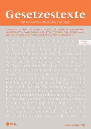 Buchcover Gesetzestexte 2020/2021 (Print inkl. eLehrmittel)  | EAN 9783035517163 | ISBN 3-0355-1716-9 | ISBN 978-3-0355-1716-3