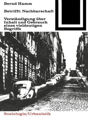 Buchcover Betrifft: Nachbarschaft | Bernd Hamm | EAN 9783035600285 | ISBN 3-0356-0028-7 | ISBN 978-3-0356-0028-5