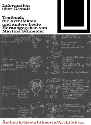 Buchcover Information über Gestalt  | EAN 9783035601602 | ISBN 3-0356-0160-7 | ISBN 978-3-0356-0160-2