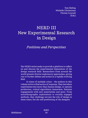 Buchcover NERD III - New Experimental Research in Design | EAN 9783035628807 | ISBN 3-0356-2880-7 | ISBN 978-3-0356-2880-7