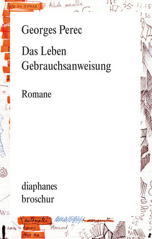 Buchcover Das Leben Gebrauchsanweisung | Georges Perec | EAN 9783035800449 | ISBN 3-0358-0044-8 | ISBN 978-3-0358-0044-9