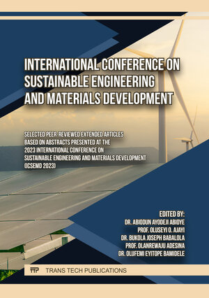 Buchcover International Conference on Sustainable Engineering and Materials Development  | EAN 9783036401539 | ISBN 3-0364-0153-9 | ISBN 978-3-0364-0153-9
