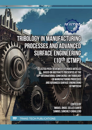 Buchcover Tribology in Manufacturing Processes and Advanced Surface Engineering (10th ICTMP)  | EAN 9783036405117 | ISBN 3-0364-0511-9 | ISBN 978-3-0364-0511-7