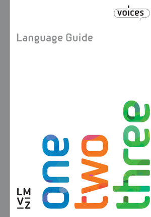Buchcover Voices 1–3 / Language Guide | Käthi Staufer-Zahner | EAN 9783037133422 | ISBN 3-03713-342-2 | ISBN 978-3-03713-342-2