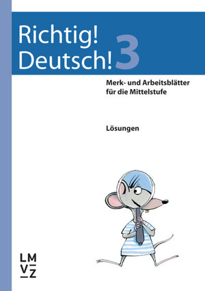 Buchcover Richtig! Deutsch! 3 / Lösungen | Andreas Winkelmann | EAN 9783037133835 | ISBN 3-03713-383-X | ISBN 978-3-03713-383-5