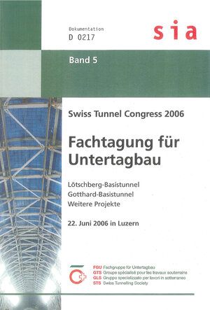 Buchcover Swiss Tunnel Congress 2006  | EAN 9783037320044 | ISBN 3-03732-004-4 | ISBN 978-3-03732-004-4