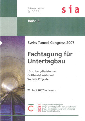 Buchcover Swiss Tunnel Congress 2007  | EAN 9783037320105 | ISBN 3-03732-010-9 | ISBN 978-3-03732-010-5