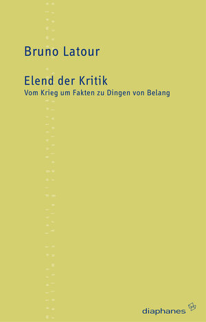 Buchcover Elend der Kritik | Bruno Latour | EAN 9783037340219 | ISBN 3-03734-021-5 | ISBN 978-3-03734-021-9