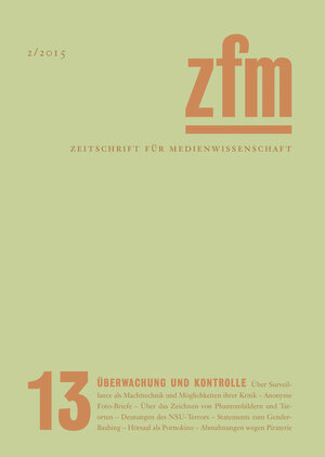 Buchcover Zeitschrift für Medienwissenschaft 13  | EAN 9783037345801 | ISBN 3-03734-580-2 | ISBN 978-3-03734-580-1