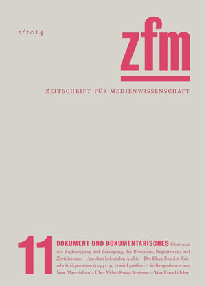 Buchcover Zeitschrift für Medienwissenschaft 11  | EAN 9783037347591 | ISBN 3-03734-759-7 | ISBN 978-3-03734-759-1