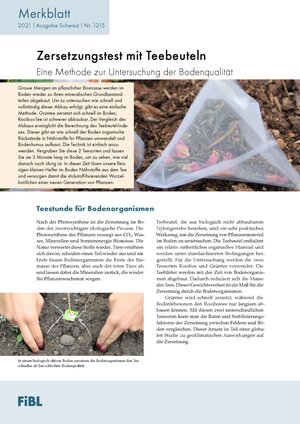 Buchcover Zersetzungstest mit Teebeuteln | Simon Tresch | EAN 9783037364086 | ISBN 3-03736-408-4 | ISBN 978-3-03736-408-6