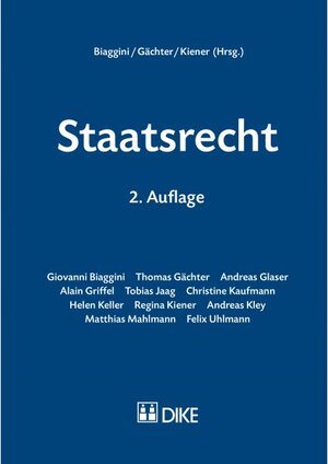 Buchcover Staatsrecht | Giovanni Biaggini | EAN 9783037517390 | ISBN 3-03751-739-5 | ISBN 978-3-03751-739-0