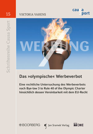 Buchcover Das 'olympische' Werbeverbot | Viktoria Varens | EAN 9783037518649 | ISBN 3-03751-864-2 | ISBN 978-3-03751-864-9