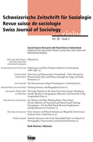 Buchcover Sozialwissenschaftliche Forschung mit Paneldaten in der Schweiz  | EAN 9783037771037 | ISBN 3-03777-103-8 | ISBN 978-3-03777-103-7
