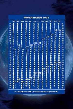 Buchcover Mondphasenpostkarten 2023 | Roger Liggenstorfer | EAN 9783037885000 | ISBN 3-03788-500-9 | ISBN 978-3-03788-500-0