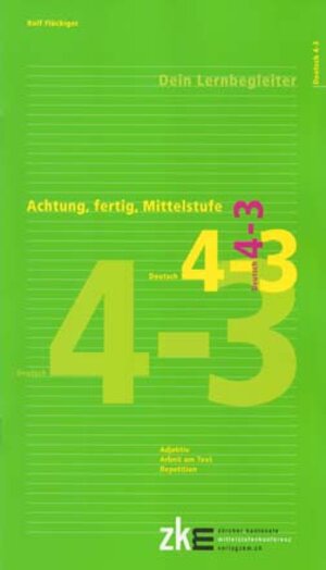 Buchcover Achtung, fertig, Mittelstufe, Quartalsheft 4-3 Deutsch | Rolf Flückiger | EAN 9783037941522 | ISBN 3-03794-152-9 | ISBN 978-3-03794-152-2