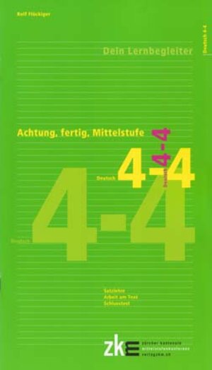 Buchcover Achtung, fertig, Mittelstufe, Quartalsheft 4-4 Deutsch | Rolf Flückiger | EAN 9783037941539 | ISBN 3-03794-153-7 | ISBN 978-3-03794-153-9
