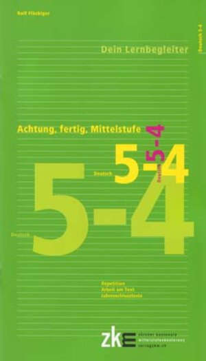 Buchcover Achtung, fertig, Mittelstufe, Quartalsheft 5-4 Deutsch | Rolf Flückiger | EAN 9783037941744 | ISBN 3-03794-174-X | ISBN 978-3-03794-174-4