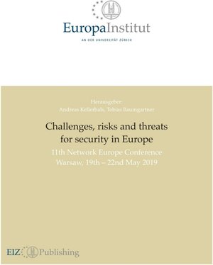 Buchcover Challenges, risks and threats for security in Europe  | EAN 9783038053064 | ISBN 3-03805-306-6 | ISBN 978-3-03805-306-4