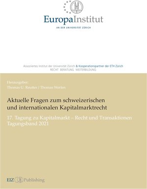 Buchcover Aktuelle Fragen zum schweizerischen und internationalen Kapitalmarktrecht  | EAN 9783038055648 | ISBN 3-03805-564-6 | ISBN 978-3-03805-564-8