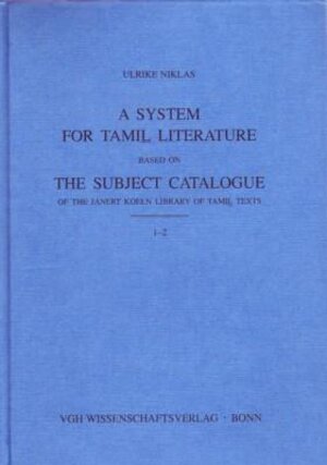 Buchcover A System for Tamil Literature | Ulrike Niklas | EAN 9783038090366 | ISBN 3-03809-036-0 | ISBN 978-3-03809-036-6