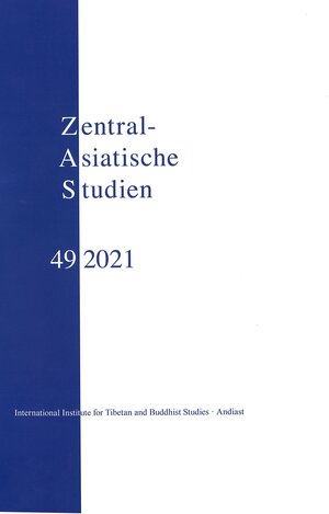 Buchcover Zentralasiatische Studien 49 (2021) | Dieter Schuh | EAN 9783038091400 | ISBN 3-03809-140-5 | ISBN 978-3-03809-140-0
