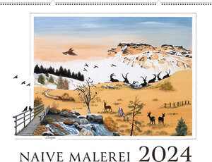 Buchcover Kalender Naive Malerei 2024 | Ursula Regez-Fuchs | EAN 9783038184751 | ISBN 3-03818-475-6 | ISBN 978-3-03818-475-1