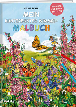 Buchcover Mein kunterbuntes Wimmel-Malbuch | Celine Geser | EAN 9783038185123 | ISBN 3-03818-512-4 | ISBN 978-3-03818-512-3
