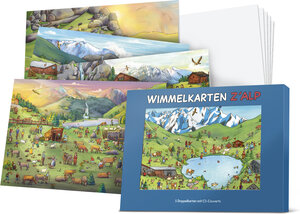 Buchcover Wimmelkarten z'Alp | Celine Geser | EAN 9783038185277 | ISBN 3-03818-527-2 | ISBN 978-3-03818-527-7