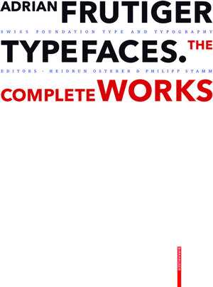 Buchcover Adrian Frutiger – Typefaces | EAN 9783038211419 | ISBN 3-03821-141-9 | ISBN 978-3-03821-141-9