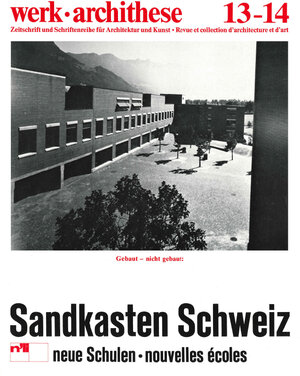 Buchcover archithese 13+14.78  | EAN 9783038620167 | ISBN 3-03862-016-5 | ISBN 978-3-03862-016-7