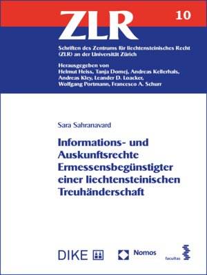 Buchcover Informations- und Auskunftsrechte Ermessensbegünstigter einer liechtensteinischen Treuhänderschaft | Sara Sahranavard | EAN 9783038912866 | ISBN 3-03891-286-7 | ISBN 978-3-03891-286-6