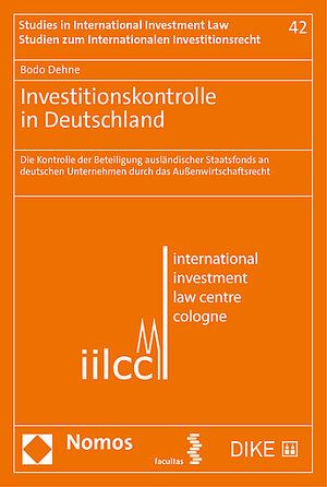 Buchcover Investitionskontrolle in Deutschland | Bodo Dehne | EAN 9783038914440 | ISBN 3-03891-444-4 | ISBN 978-3-03891-444-0
