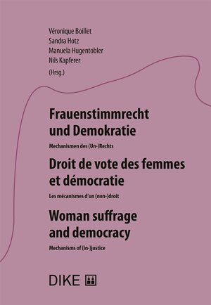 Buchcover Frauenstimmrecht und Demokratie  | EAN 9783038917212 | ISBN 3-03891-721-4 | ISBN 978-3-03891-721-2