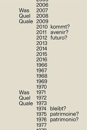 Buchcover Was kommt? Was bleibt? / Quel avenir? Quel patrimoine? / Quale futuro? Quale patrimonio?  | EAN 9783039194049 | ISBN 3-03919-404-6 | ISBN 978-3-03919-404-9