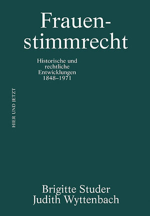 Buchcover Frauenstimmrecht | Brigitte Studer | EAN 9783039195404 | ISBN 3-03919-540-9 | ISBN 978-3-03919-540-4