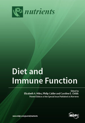 Buchcover Diet and Immune Function  | EAN 9783039216123 | ISBN 3-03921-612-0 | ISBN 978-3-03921-612-3