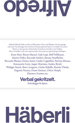 Buchcover Alfredo Häberli | Alfredo Häberli | EAN 9783039421145 | ISBN 3-03942-114-X | ISBN 978-3-03942-114-5