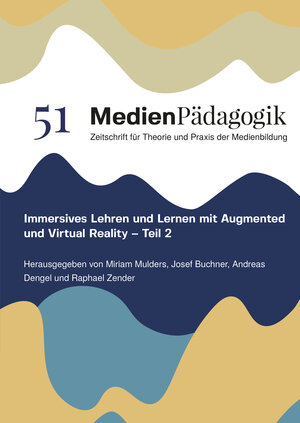 Buchcover Immersives Lehren und Lernen mit Augmented und Virtual Reality – Teil 2  | EAN 9783039780129 | ISBN 3-03978-012-3 | ISBN 978-3-03978-012-9