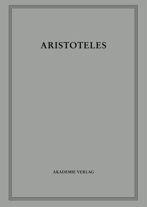 Buchcover Aristoteles: Werke / Nikomachische Ethik  | EAN 9783050008004 | ISBN 3-05-000800-8 | ISBN 978-3-05-000800-4