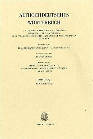 Althochdeutsches Wörterbuch: Band IV: G-J, 15. Lieferung (himil bis hîuuiski)