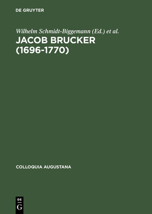 Buchcover Jacob Brucker (1696–1770)  | EAN 9783050030975 | ISBN 3-05-003097-6 | ISBN 978-3-05-003097-5