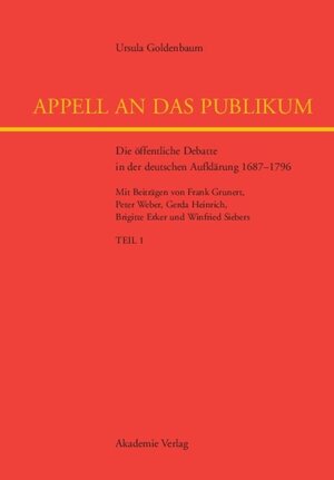 Buchcover Appell an das Publikum | Ursula Goldenbaum | EAN 9783050038803 | ISBN 3-05-003880-2 | ISBN 978-3-05-003880-3