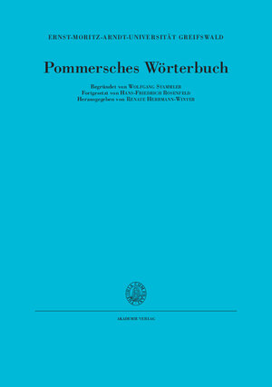 Buchcover Pommersches Wörterbuch  | EAN 9783050041728 | ISBN 3-05-004172-2 | ISBN 978-3-05-004172-8