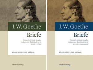 Buchcover Johann Wolfgang von Goethe: Briefe / Anfang 1773 – Ende Oktober 1775  | EAN 9783050044385 | ISBN 3-05-004438-1 | ISBN 978-3-05-004438-5